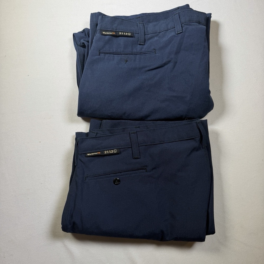 Lot of 2 Workrite Fire Pants FP52NV Blue 42 x 29 FR 2112 Nomex CAT 1 Arc 7.0